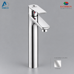 Basin Mixer Long Chrome Italy Bravo Bathroy  خلاط مغسلة طويل كروم ايطالي براوو باثروئي
