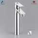 Basin Mixer Long Chrome Italy Bravo Bathroy  خلاط مغسلة طويل كروم ايطالي براوو باثروئي