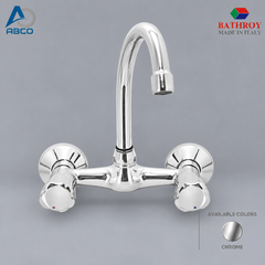 Wall Sink Mixer Chrome Grohe Italy Bathroy خلاط مجلى جدار كروم قروهي ايطالي باثروئي