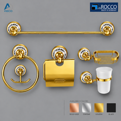 Bathroom Accessories Germany 4710 Gold mRocco اكسسوارات حمام الماني 4710 ذهبي روكو