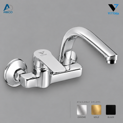 Wall Sink Mixer Automatic Chrome Italy Alfa Vittoria خلاط مجلى جدار اتوماتيك كروم ايطالي الفا وتورية