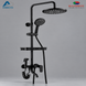 Shower Set With Mixer Black Modica M-101 Italy Bathroy خلاط دش طقم كامل اسود موديكا M-101 ايطالي باثروئي